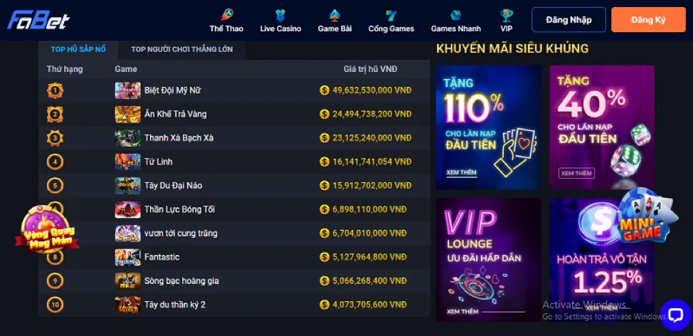 Chương trình VIP và phần thưởng độc quyền